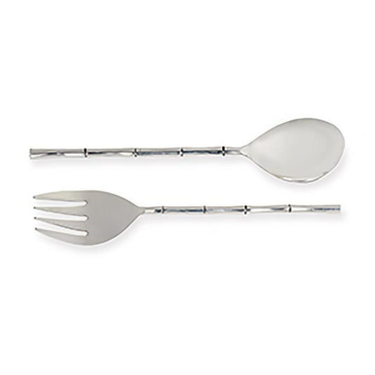 Grove Salad Servers - Set of 2 - Silver