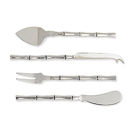 Grove Cheese Knives - Set of 4 - Silver