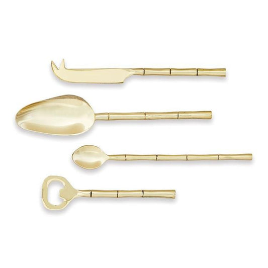Grove Cocktail Accessories - Set of 4 - Gold