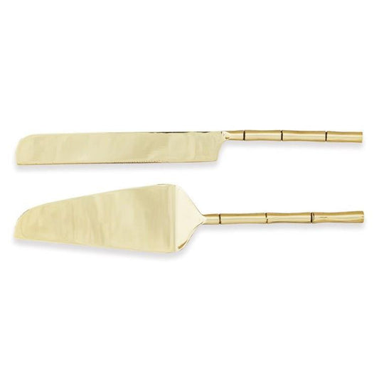 Grove Dessert Servers - Set of 2 - Gold