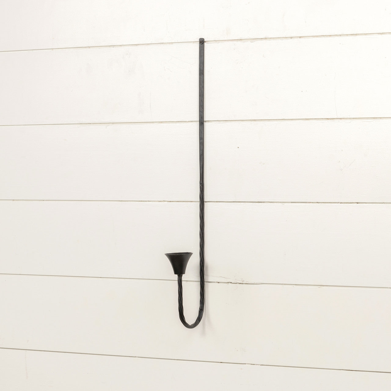 Forged Taper Candle Wall Sconce ~ Black