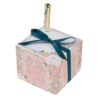 Note Block With Pen ~ You Are Altogether Beautiful My Love Song 4:7