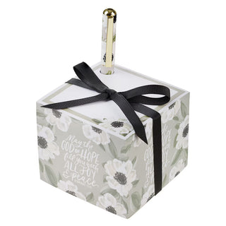 Note Block With Pen ~ May The God Of Hope Rom. 15:13