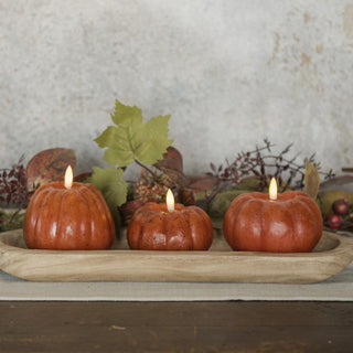 3D Flame Pumpkin Candle ~ Orange ~ 5 Sizes Available