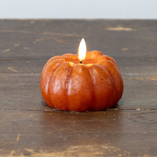 3D Flame Pumpkin Candle ~ Orange ~ 5 Sizes Available