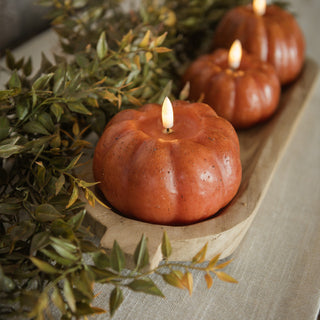 3D Flame Pumpkin Candle ~ Orange ~ 5 Sizes Available