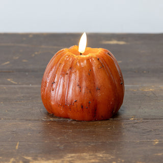 3D Flame Pumpkin Candle ~ Orange ~ 5 Sizes Available