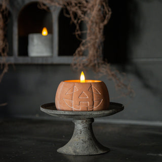 Jack-O-Lantern 3D Flame Candle ~ Orange ~ 3 Sizes Available
