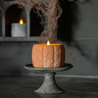 Jack-O-Lantern 3D Flame Candle ~ Orange ~ 3 Sizes Available