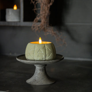 Jack-O-Lantern 3D Flame Candle ~ Green ~ 3 Sizes Available