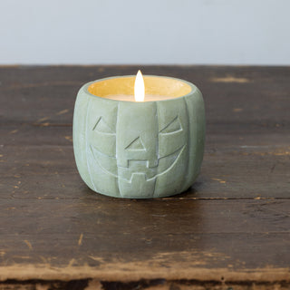 Jack-O-Lantern 3D Flame Candle ~ Green ~ 3 Sizes Available