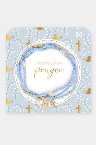Wrapped In Prayer Bracelet ~ Periwinkle