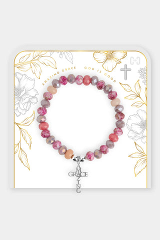 Amazing Grace Bracelet ~ Pink