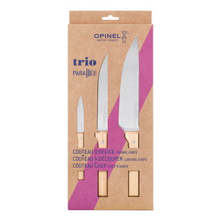 Parallele Trio Set (1 Paring Knife 1 Multi Purpose Chef Knife 1 Carving Knife)