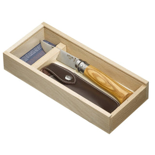 No.08 Olive Folding Knife + Alpine Sheath Gift Box