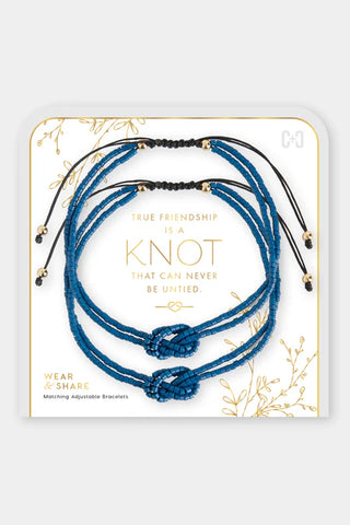 Wear + Share Friendship Bracelet ~ Blue
