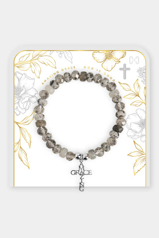 Amazing Grace Bracelet ~ Grey