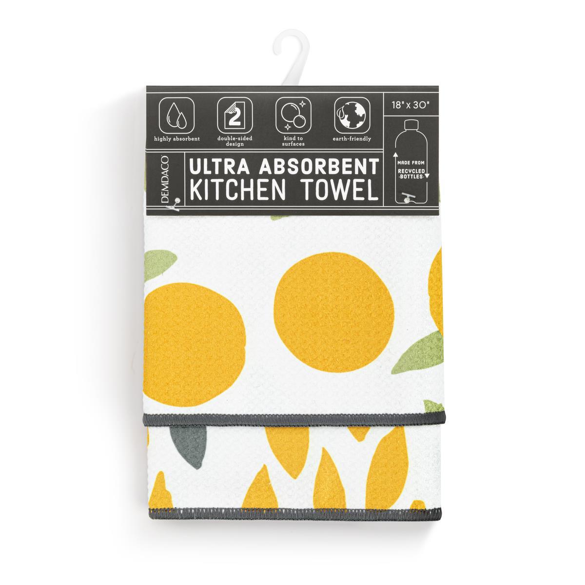 Citrus Orange Absorbent 2sided Towel