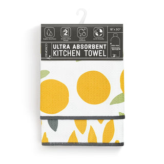 Citrus Orange Absorbent 2sided Towel