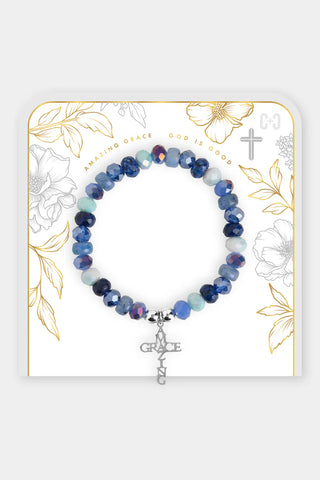 Amazing Grace Bracelet ~ Blue