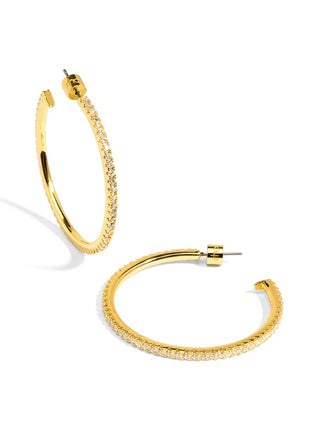 Large Pavé 45mm Hoop Earring