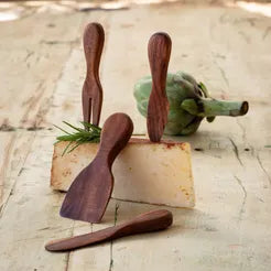 Wooden Cheese Serving ~ Set of 4