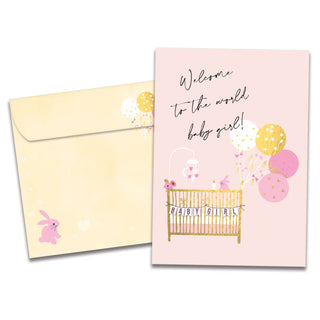 New Baby Girl Greeting Card