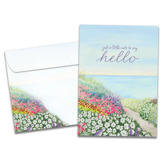 Hello Flowers ~ Greeting Card