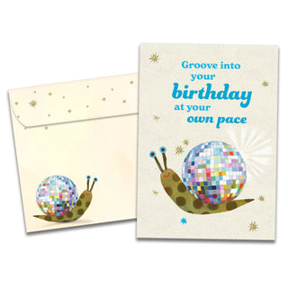 New Year Groove Birthday Card