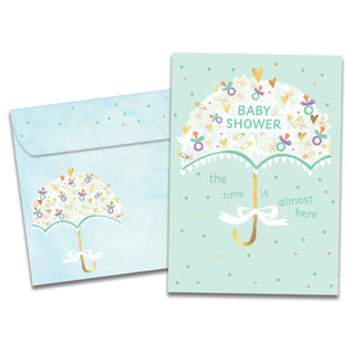 Baby Umbrella Greeting Cards