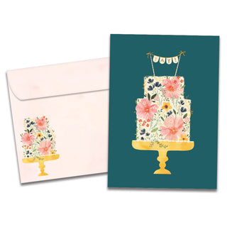 Floral Cake Greeting Cards