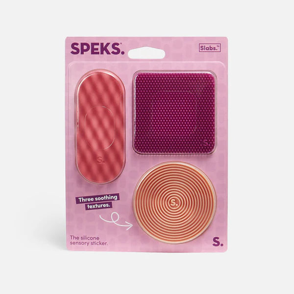 Speks Slabs Silicone Sensory Sticker ~ Purple