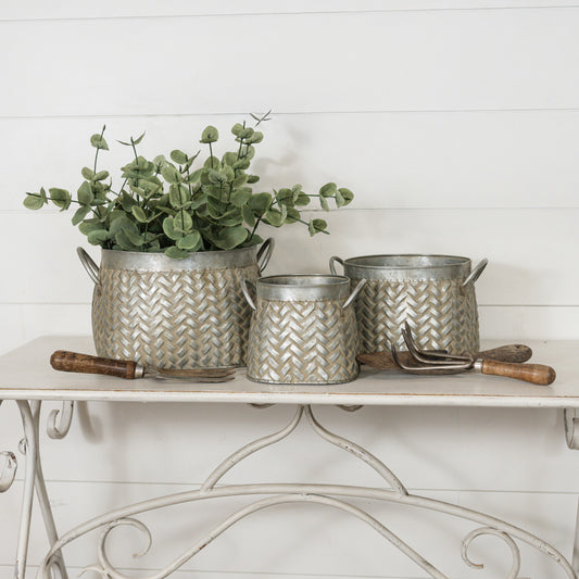 Woven Metal Bucket