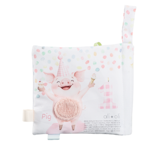Birthday on the Farm Crinkle Soft Cloth Baby Book