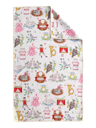 Partridge in a Pear Tree: Double-Sided Hand Towel