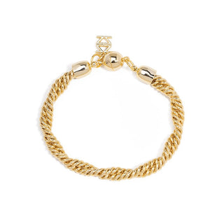Braided Twisting Links Bracelet ~ Gold