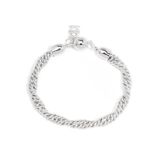 Braided Twisting Links Bracelet ~ Silver
