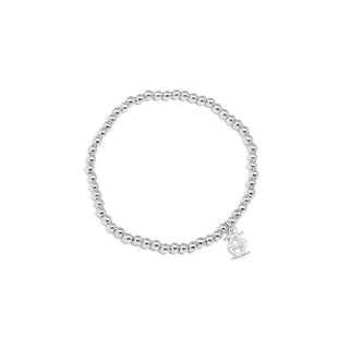 Small Metal Beaded Bracelet ~ Silver
