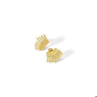 Sunbeam Pave Earring ~ Gold
